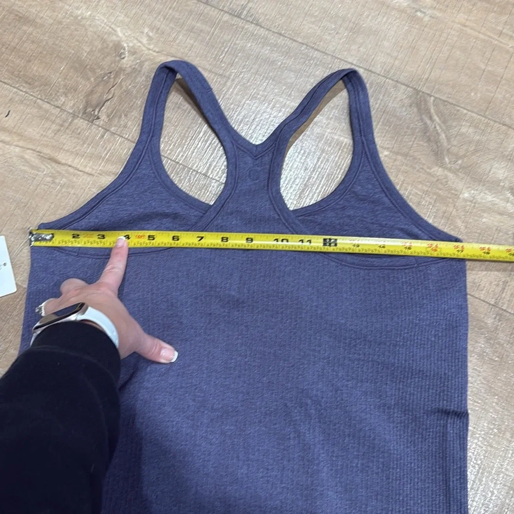 NWT Lululemon Ebb to Street Tank Top *Light Support, B/C Cup Nightfall Size 14 - Picture 12 of 14